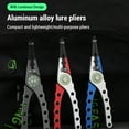 thumbnail image 2 of Aluminum Fishing Pliers Hook Remover Open Ring Multifunctional Fishing Tool 20cm For Fresh And Salt Water, 2 of 8