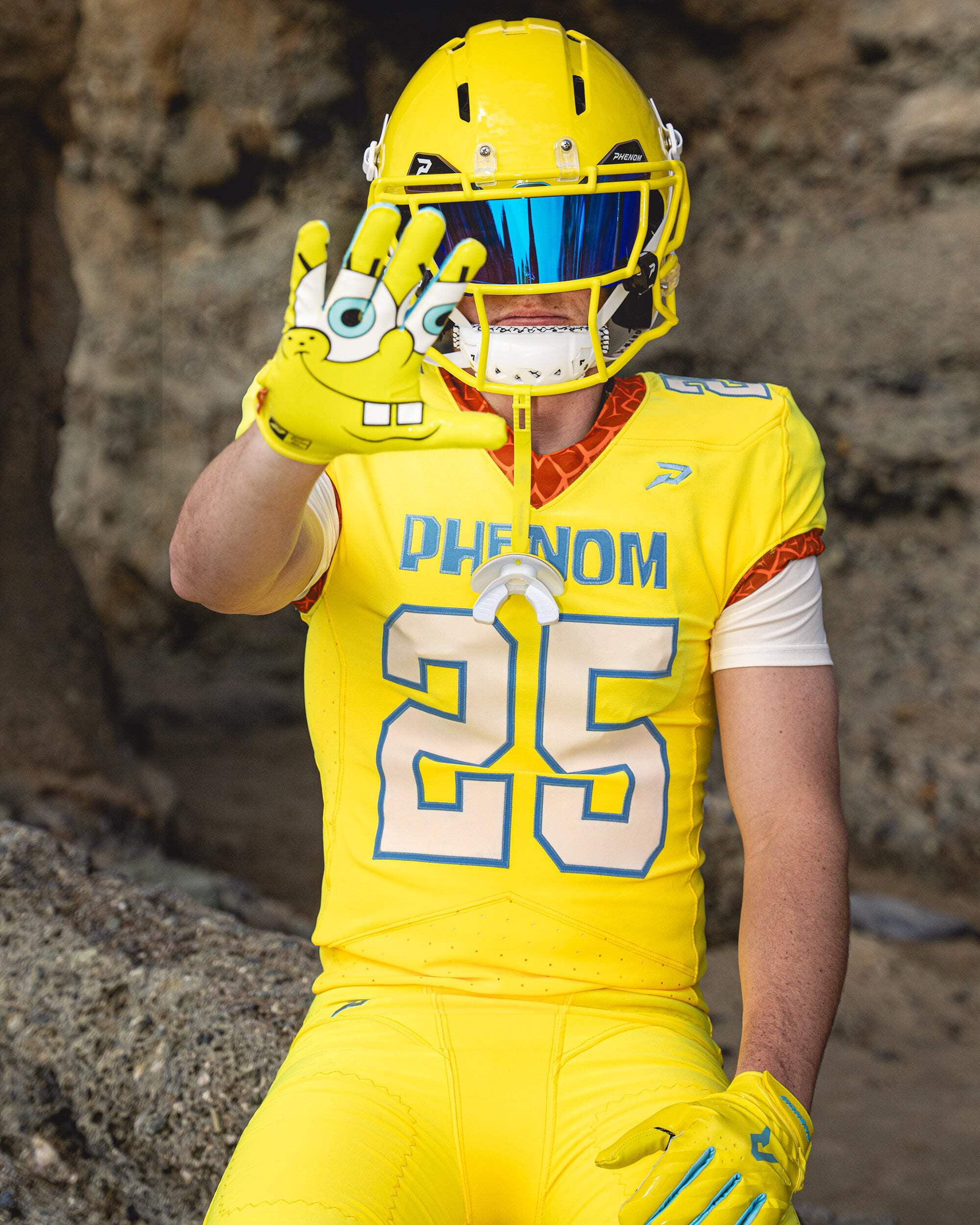 SpongeBob Football Gloves - VPS5 By Phenom Elite (XL)