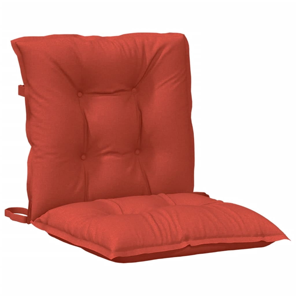 vidaXL Lowback Chair Cushions Seat Pad Outdoor Garden Patio Furniture Fabric