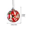 thumbnail image 3 of Glass Ball Hand Blown Glass Christmas Ball Ornaments 2.4" Hanging Decor for Xmas Tree Home Window Garden 1Pcs Transparent Rkxzt, 3 of 9