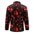 thumbnail image 5 of BVOFAR Valentines Day Shirts for Men Funny Romantic Love Print Blouses Button Down Long Sleeve Shirt, 5 of 5