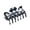 Black and White, variant on Parcelona French Classic 3" Medium Celluloid Covered Spring Hair Claw Clip (Black)