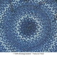 thumbnail image 4 of Homespice Denim 15in Round ( Set Of 2 ) Jute Braided Blue Chair Pad, 4 of 4