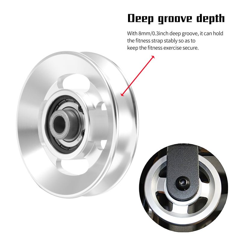 90mm Round U Groove Nylon Pulley Wheel Roller Various Groove Size High quality 