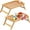 Bamboo Medium-2 Pack, variant on Bed Tray Table Folding Legs with Handles Breakfast Food Tray for Sofa,Bed,Eating,Drawing,Platters Serving Lap Desk Snack Tray (Bamboo Medium)