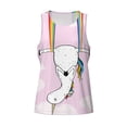 thumbnail image 5 of Sigee Aerial Yoga for Unicorn for Men's Workout Tank Top, Athletic Gym Sleeveless Shirt - Quick Dry, Lightweight, Breathable Small, 5 of 9