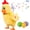 Yellow, variant on NCQ Chicken Laying Egg Toys Electric Plush Crazy Toy Dancing with Sound Music Animals Toy Easter Toys White
