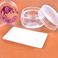 thumbnail image 2 of Lubelski Outil de Transfert de Manucure en Silicone Transparent + Grattoir, 2 of 7
