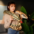 thumbnail image 4 of 170cm/210cm Giant Snakes Plush Toy Simulation Long Golden Python Stuffed Snake Plushie For Children Boys Home Decoration, 4 of 5