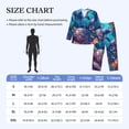 thumbnail image 4 of Uemuo Underwater Turtle Dolphin Octopus Pattern 2-Piece Loungewear Set - Men’s Soft Sleepwear, Cozy Winter PJs, Comfy Sleep Set-X-Large, 4 of 7