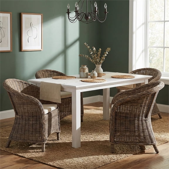 NovaSolo Halifax 71" Dining Table in Pure White