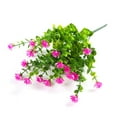 thumbnail image 1 of Advancent Flores artificiales colgantes de pared de plantas de plástico para exteriores, tamaño compacto, ahorro de espacio funcional, Decoración Rojo purpura, 1 of 6