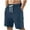 Navy, variant on lmcalzta Mens Running Shorts with Pockets Drawstring Elastic Casual Shorts Summer Athletic Workout Gym Shorts