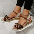 thumbnail image 5 of Juebong Espadrilles Flatform Sandals for Women, Platform Ankle Strap Womens Wedge Sandals Open Toe Espadrille Wedge Sandals for Women Concise Casual Summer Womens Shoes, 5 of 5
