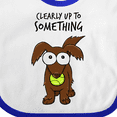thumbnail image 4 of Inktastic Clearly Up to Something-long Haired Dachshund Boys or Girls Baby Bib, 4 of 4