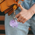 thumbnail image 3 of CaiYueKe 26 Letter Initial Keychain with Purple Pom Poms - Velvet Pendant Charm for Backpack Purse, Alphabet Jewelry Gift for Women Men Friends Holiday Party Decoration, 3 of 6