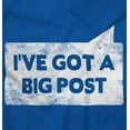 thumbnail image 2 of Big Post Flirty Innuendo Humor Gym Men's Big & Tall Crewneck Graphic Tee Brisco Brands 2X, 2 of 5