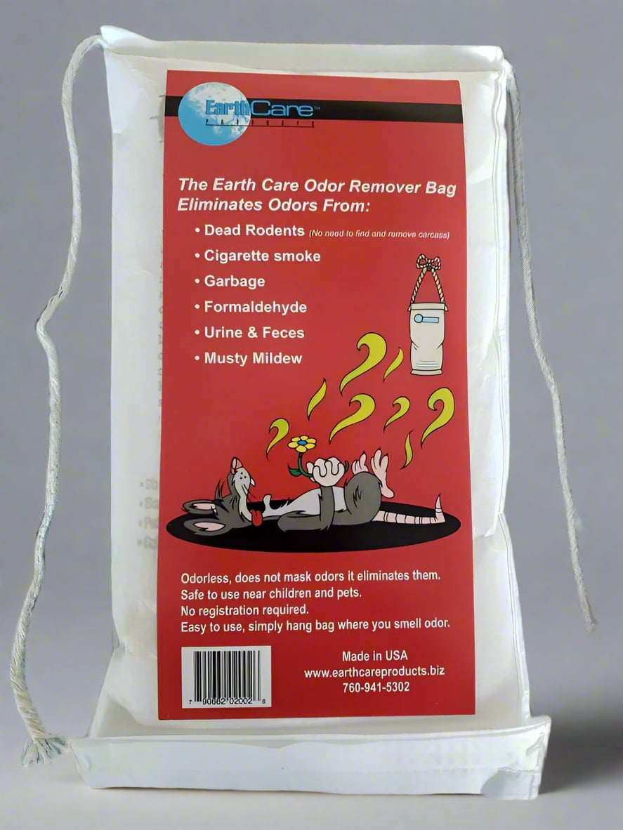 Odor Remover Bag -  Gets Rid of Chemical, Animal & Mildew Smells - 19 oz Bag by EarthCare