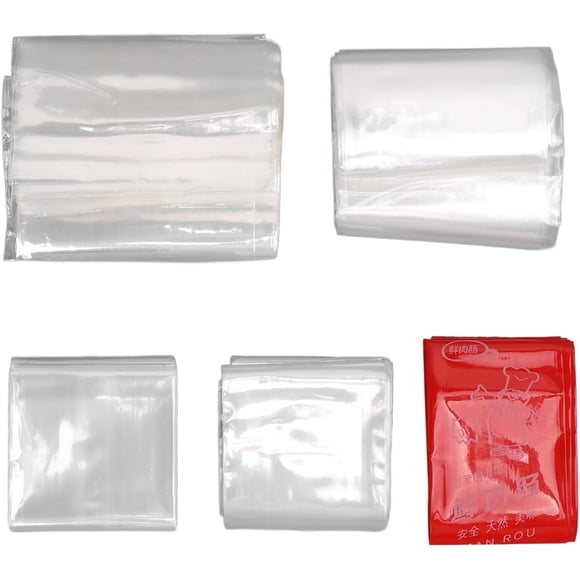 YISITIAN 5 Packs Plastic Sausage Casings High Temperature Food Grade Inedible Ham Sausage Casing for Household Use Sausage Making CA919-4460
