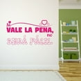 thumbnail image 3 of Spanish Wall Decals for Boys Bedroom - Si vale la pena, no sera fácil Inspirational Quote in Spanish Typography Home Wall Sticker - Size: 20 In x 10 In, 3 of 5