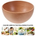 thumbnail image 4 of ACDANC Bowls Wooden Japanese Home Rice Beech Salad Large, 4 of 7