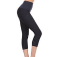 thumbnail image 2 of Women’s Active Compression Capri Leggings (Navy, Medium/Large), 2 of 3