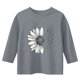 thumbnail image 4 of Blusas y camisas de cuello redondo y manga larga para niños, blusas/camisas de poliéster con estampado de corazones, mangas 3/4 y cuello redondo, elegantes e informales., 4 of 5