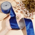thumbnail image 3 of 10 Yards Single Face Velvet Ribbon for Bowknot Making Party Decoration Medium Blue 2-1/2 inch(63mm) about 10.00 Yards(9.14m)/Roll, 3 of 7