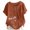 06-Brown, variant on Ecqkame Women's Flowers Printed T-Shirts Short Sleeve Round Neck Button Blouses Lightweight Fashion Casual Summer Tops Sky Blue S