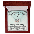 thumbnail image 4 of To My Wife When You Turn 100 Birthday Message Inseparable Necklace, 4 of 20