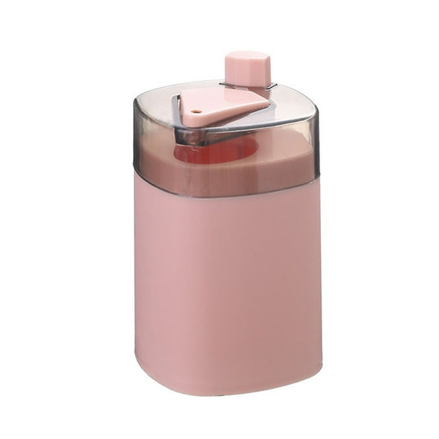 Oleegame 1PC Stainless Steel Cutlery Set Automatic Toothpick Dispenser Toothpick Holder Automatic Toothpick Dispenser Pink