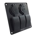 thumbnail image 3 of Interruptor del eje de balancín shamjiam 3 Bascula Enchufe Doble 12v-24v interruptor del barco, 3 of 5