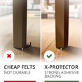 thumbnail image 4 of Protectores de fieltro para pisos X-Protector, 32 piezas, 3.8 cm, 4 of 6