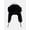 Vivid White, variant on Women's Quilted Trapper Hat, Black