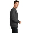 thumbnail image 3 of Port & Company Core Fleece Crewneck Sweatshirt-L (Dark Heather Grey), 3 of 6