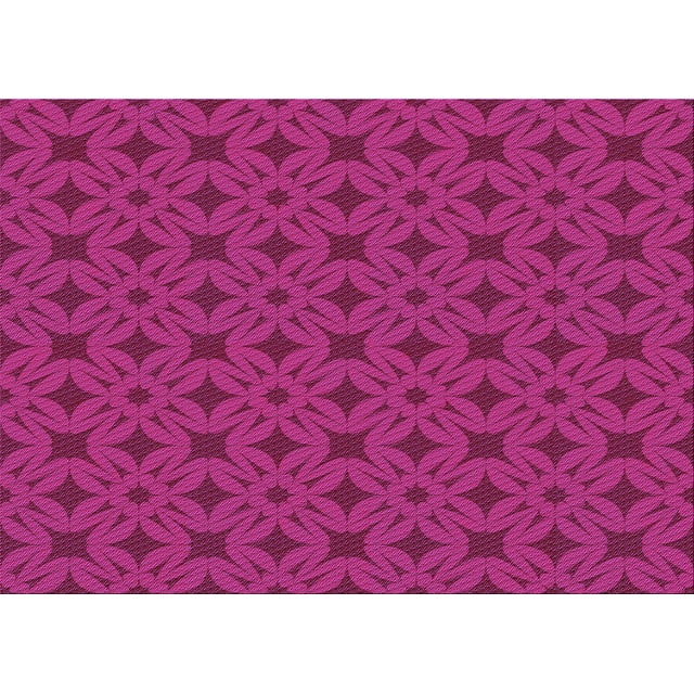 Ahgly Company Tapis Rectangulaire Lavable en Machine Intérieur Transitionnel Rose Profond, 6 Pieds x 9 Pieds