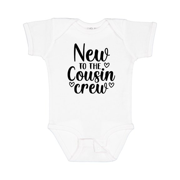 Inktastic New to the Cousin Crew Boys or Girls Baby Bodysuit