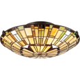 thumbnail image 2 of Quoizel Reed Medium Floating Flush Mount in Vintage Bronze, 2 of 4