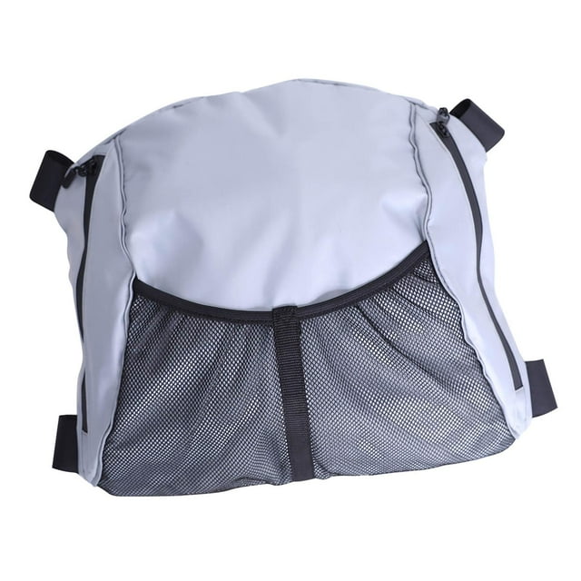 Almencla Kayak Mesh Bag Storage Pouch Seat Back Pocket Tackle Box for Boats Water Gray