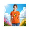 thumbnail image 1 of Playera Bee Happy, Don´t Worry – No te preocupes, Sé Feliz y ¡Zumba Con Estilo! Color Anaranjado Talla Extra Grande Marca Emil SaEs, 1 of 4