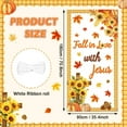 thumbnail image 2 of Fall in Love with Jesus Door Cover Sunflower Pumpkin Thanksgiving Door Banner Fall Bulletin Board Decorations Christian Religious Decoration Indoor Outdoor Decor Bulletin Board Set 35.4 x 70.8 Inch, 2 of 6