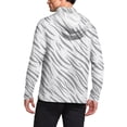 thumbnail image 4 of Havenx Mens Sun Protection Shirts Texture Print Long Sleeve Rapid Dry Shirt with Mask Hooded Upf 50+ Shirt Rash Guard Casual Summer Lightweight Athletic Workout Blouses,White L, 4 of 6