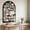 Black, variant on Large Arched Felt Bulletin Board - Stylish Perfectly Sized 35" x 24" Cork Board Alternative for Office & Wall Decor – 6 Customizable Adhesive Tiles with Pins are Perfect to Display Your Photos