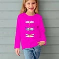 thumbnail image 4 of Zwiiyzr Toddler Baby Girl Long Sleeve Sweatshirt Crew Neck Tops Basic Solid Color Sweater Shirts Kid Fall Clothes 3-14 Years Hot Pink, 4 of 4