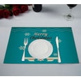 thumbnail image 1 of EREHome Merry Christmas Placemat Table Mat 12x18 inches,Set of 2, 1 of 1