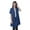 Blue, variant on Moomaya Womens Half Sleeve Shrug Open Front Long Cardigan Lightweight Summer Fit
