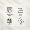 thumbnail image 4 of Set of 2 Cushion Covers 30x50 cm White Cream Modern Living Room Decoration for Lumbar Cushion for Sofa Chair Armchair Office Cafe in Soft Velvet, 4 of 5