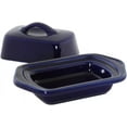 thumbnail image 3 of Chantal Mini Ceramic Butter Dish, Blue, 3 of 7
