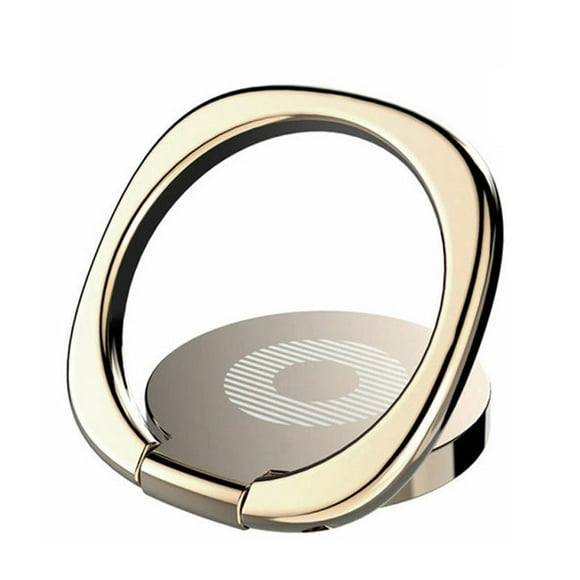 Maytalsory 360 Chrome Metal Ring Phone Holder Stand Socket Mount Car for Pop Out Android gold 1Set