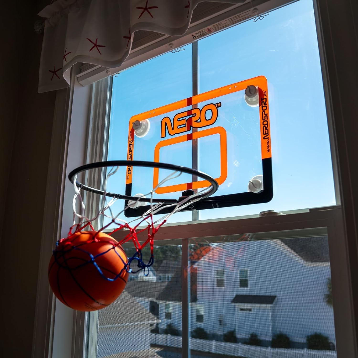 Nero Sport All-Weather Plexiglass Mounted Basketball System (Indoor)
